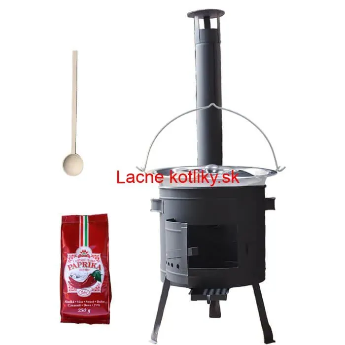 Nerezový kotlík 22 L (0,8 mm) INOX + hrubostenná (1,5 mm) žiaruvzdorná kotlina BALKY STRONG 42 PLUS 600