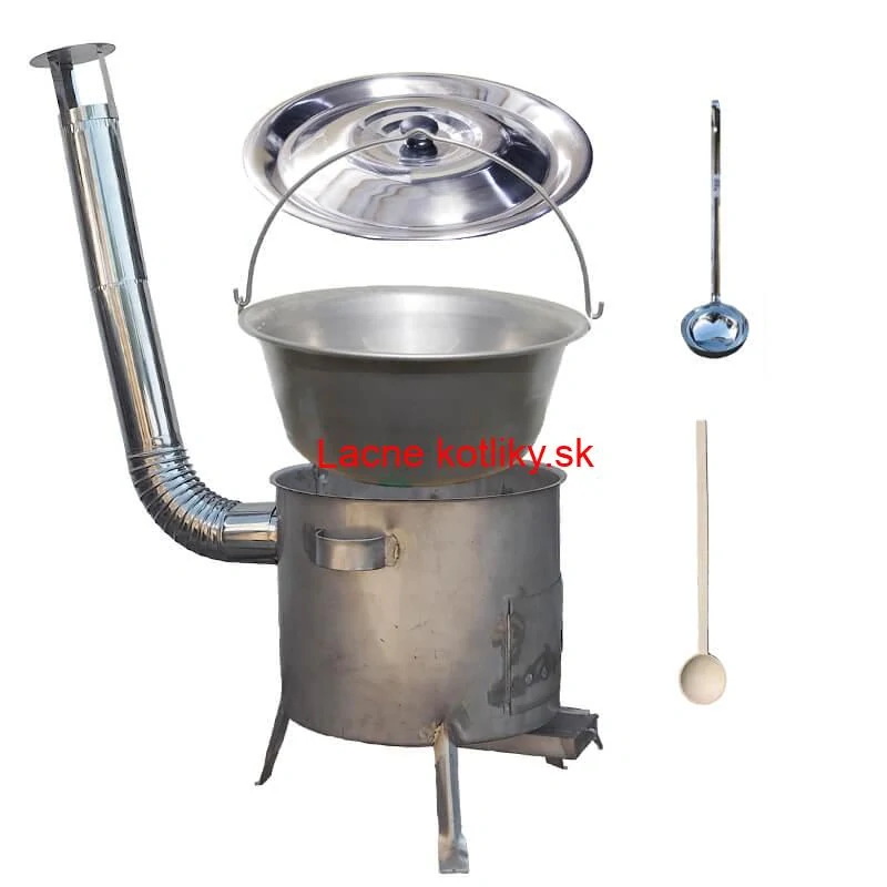 Nerezový kotlík 30 L (1,5 mm) + nerezová kotlina 45 cm (1,5 mm) STRONG CLASSIC