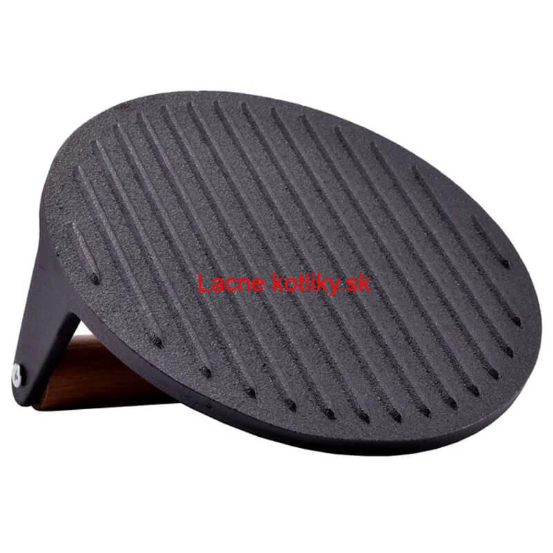 Liatinový lis na mäso 18 cm okrúhly HAMBURGER