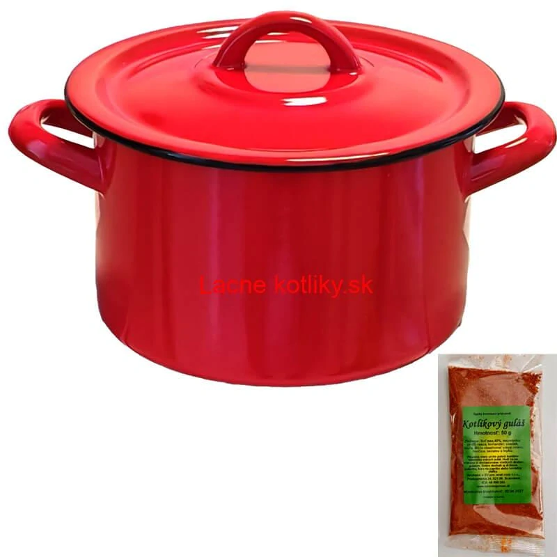 Smaltovaný hrniec s pokrievkou COMBI 12 l + korenie na kotlíkový guláš 50 g