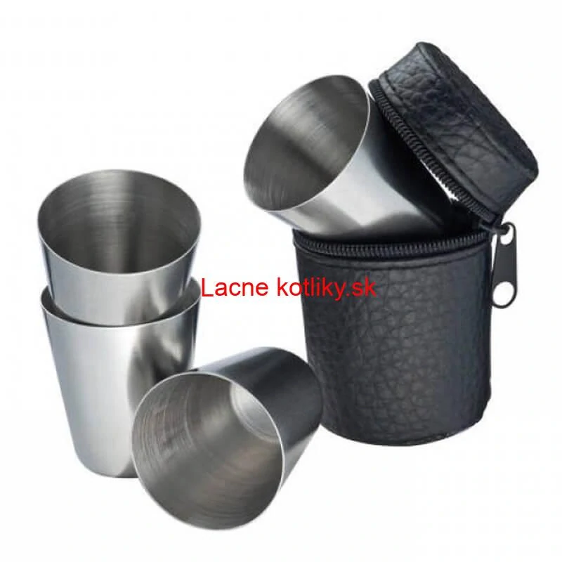 Turistické poháre v puzdre 4 ks 1,5 dl 4 ks