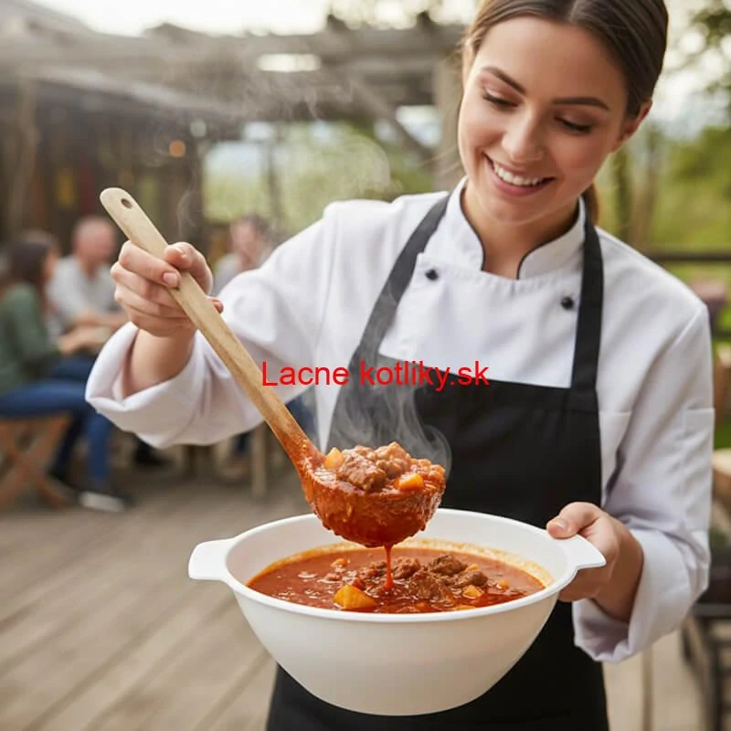 Sada 6 ks: Plastová miska na fajnový kotlíkový guláš a polievky – 500 ml