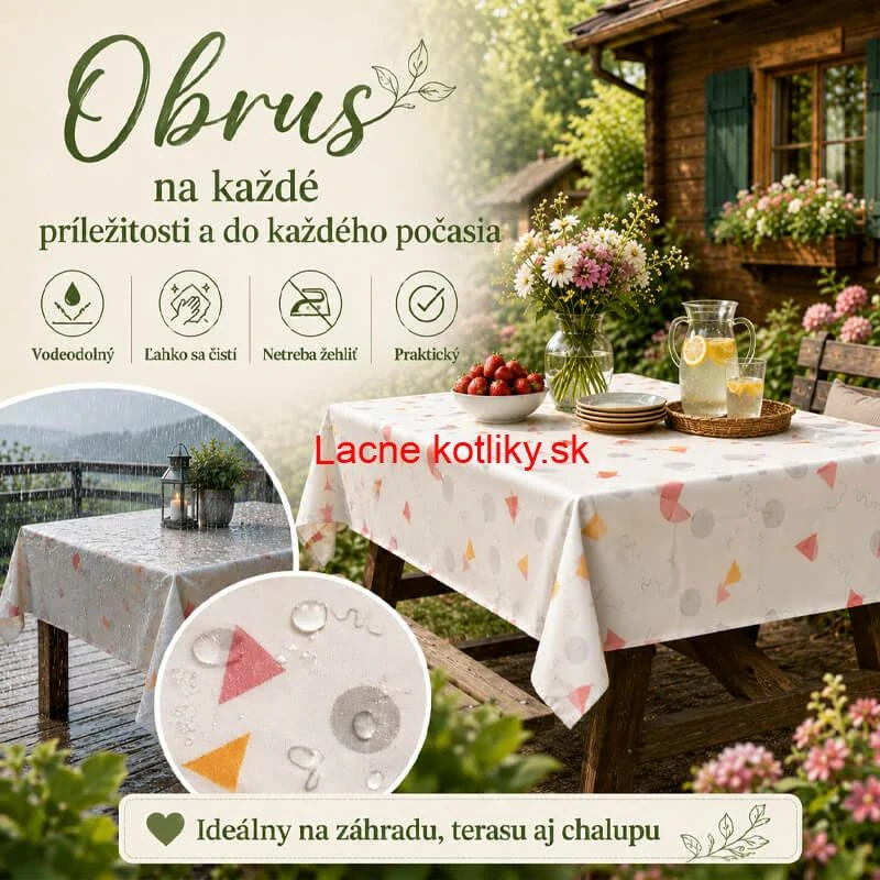 Umývateľný PEVA obrus Veselé tvary 137 × 183 cm