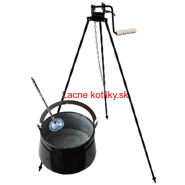 Kotlík na ryby 25 L + trojnožka s kladkou VAR