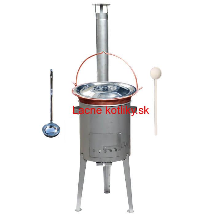 Medený kotlík 20 L (1,2 mm) + nerezová kotlina 42 cm LUXUS