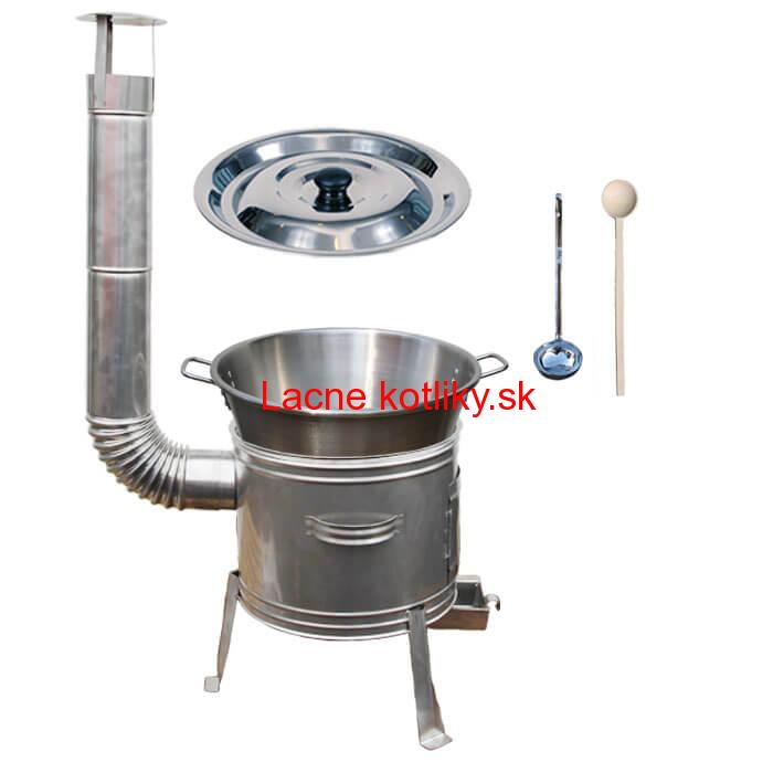 Nerezový kotol 40 L + nerezová kotlina 45 cm TOPLUX