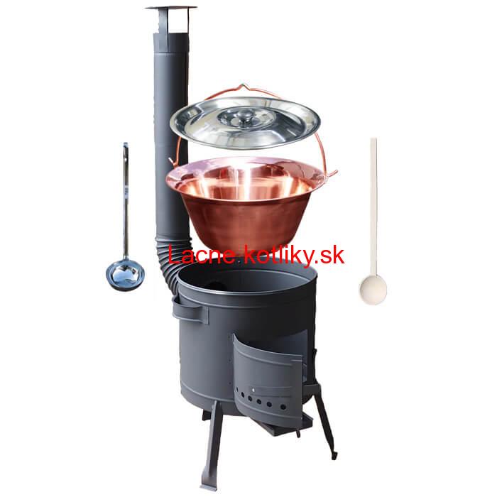 Medený kotlík 30 L (1,2 mm) + nízka kotlina 45 PLUS 600