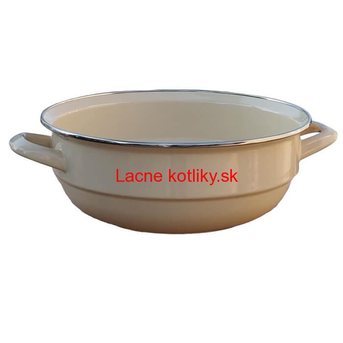 Smaltovaná misa 32 cm bežová