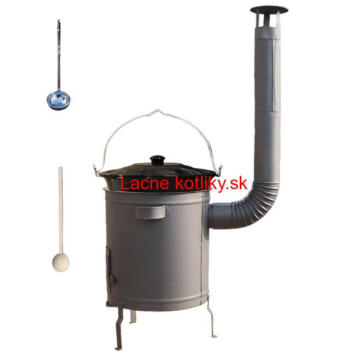 Smaltovaný kotlík 20 L (1,2 mm) + hrubostenná (1,5 mm) a žiaruvzdorná kotlina 42 PLUS 600