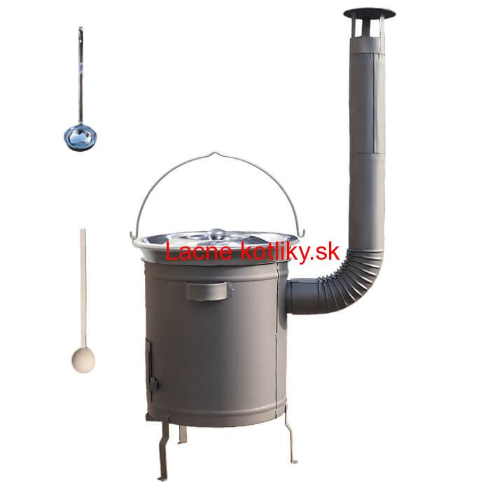 Nerezový kotlík 30 L (1,5 mm) + hrubostenná (1,5 mm) a žiaruvzdorná kotlina 45 PLUS 600