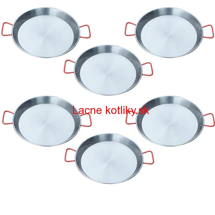 Paella Tapas catering 20 cm – 6 ks ocelových panvic