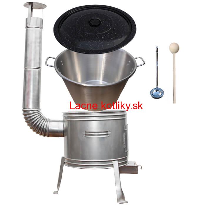 Nerezový kotol 40 L (1,2 mm) + nerezová kotlina 45 cm TOPLUX