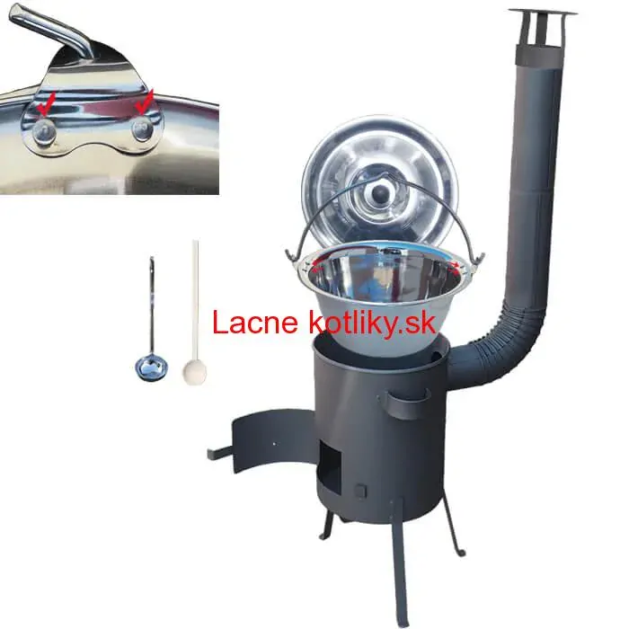 Antikorový kotlík 30 L (0,8 mm) + žiaruvzdorná kotlina 45 PLUS 600 4 MM