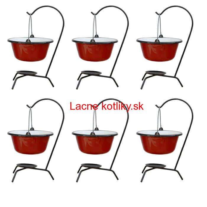 Servírovacia súprava SMALT RED 6 ks