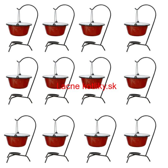 Servírovacia súprava SMALT RED 12 ks