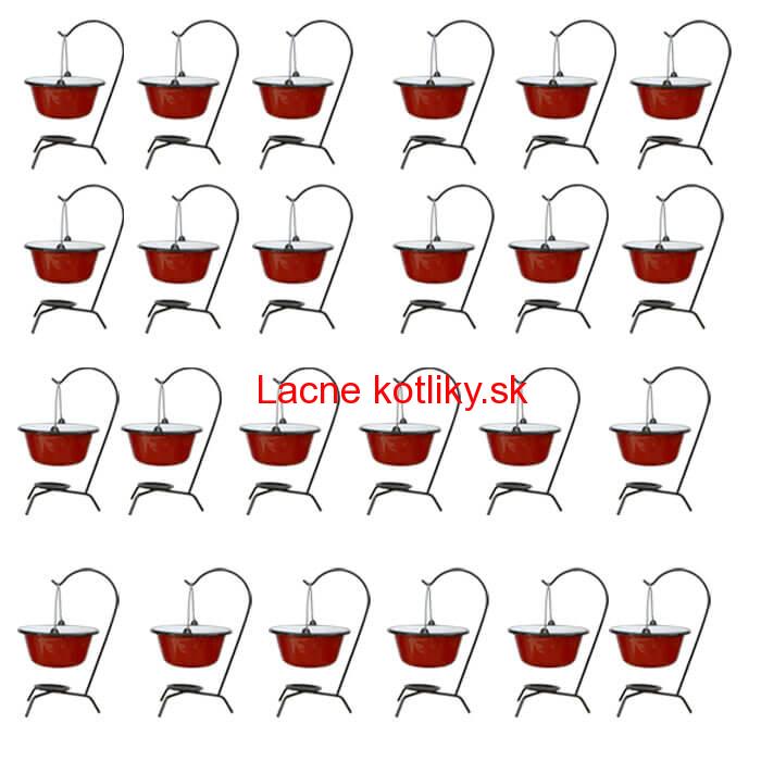 Servírovacia súprava SMALT RED 24 ks