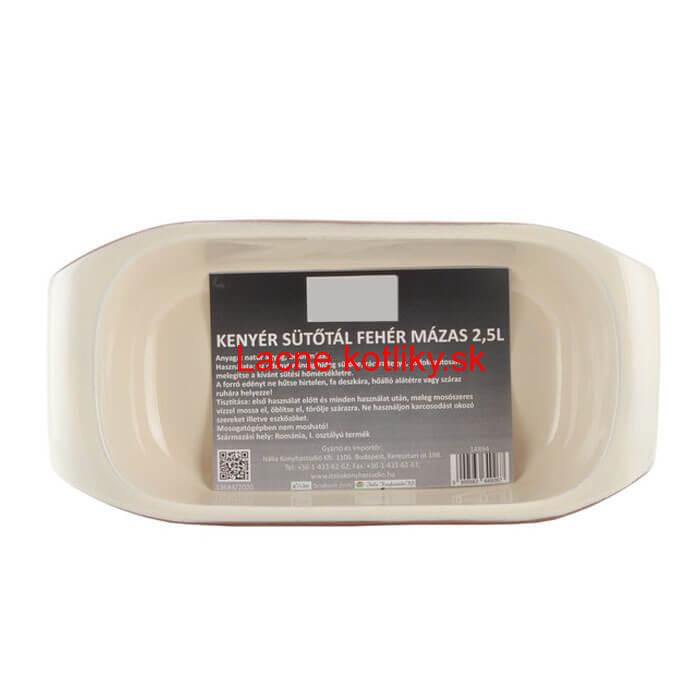 Hlinený pekáč na chleba s glazúrou 2,5 L