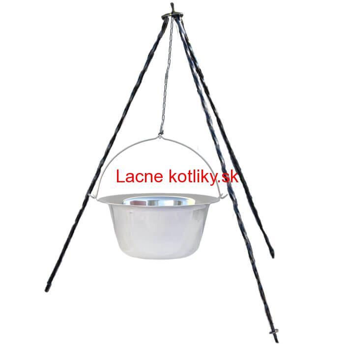 Nerezový kotlík (INOX 0,8 mm) 22 L + trojnožka 1,2 m