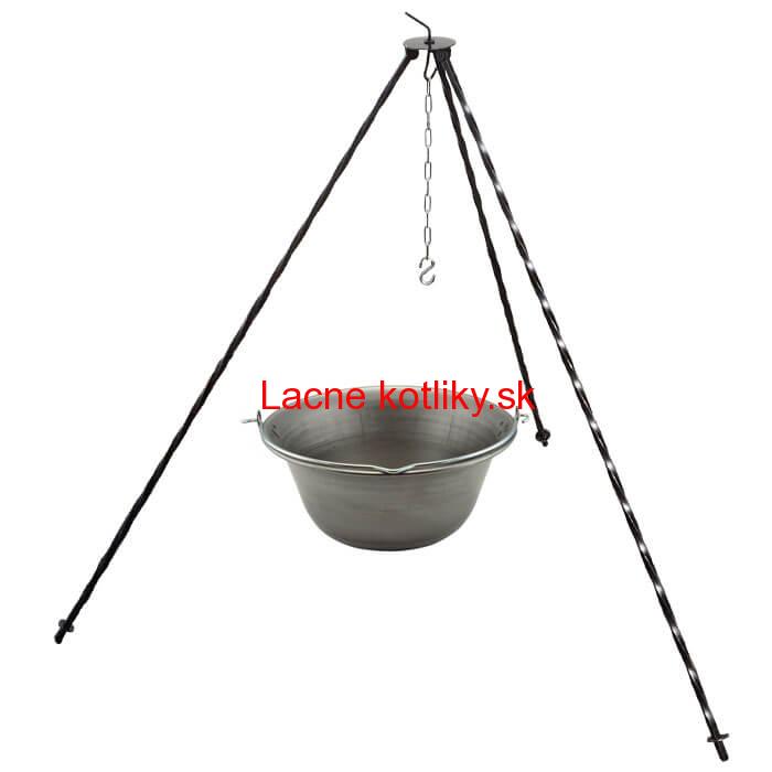Železný kotlík 6 L (0,75 mm) + trojnožka 1 m