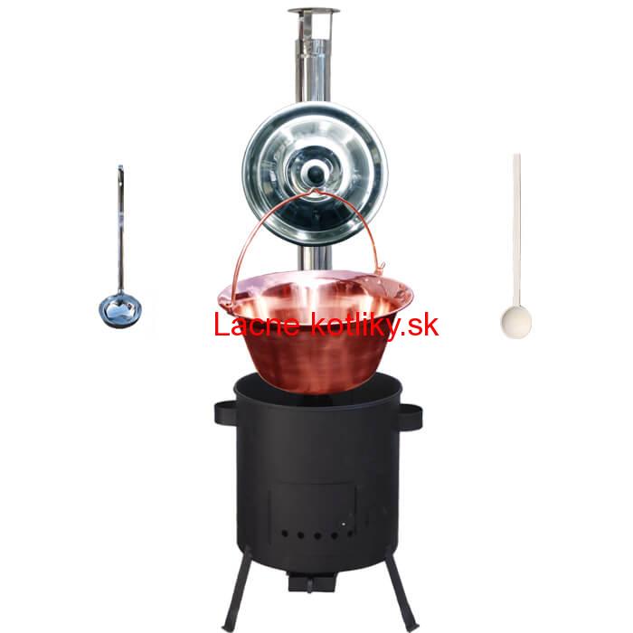 Medený kotlík 20 L (1,2 mm) + žiaruvzdorná kotlina (1 mm) 42 PLUS 600