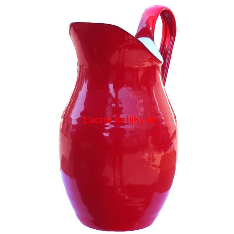 Smaltovaná krhla 2 L ČERVENÁ