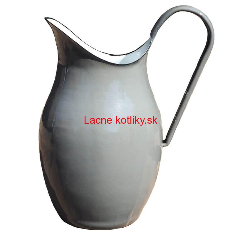 Smaltovaná krhla 2 L ŠEDÁ