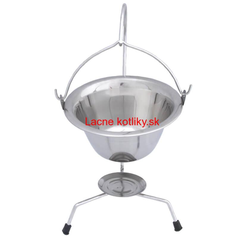 Servírovací kotlík na guláš nerezový 0,8 l + stojan