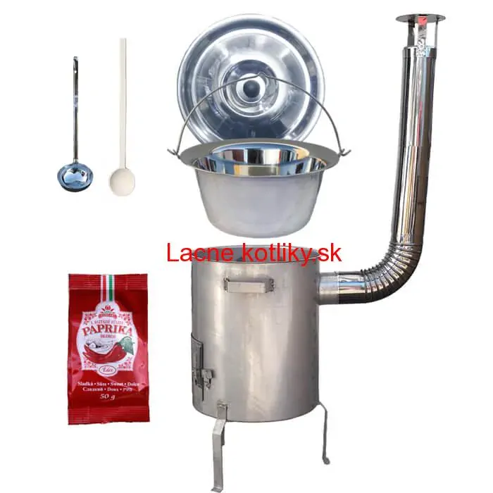 Nerezový kotlík 20 L (1,2 mm) INOX + nerezová kotlina (1,5 mm) 42 cm STRONG EXCLUSIVE