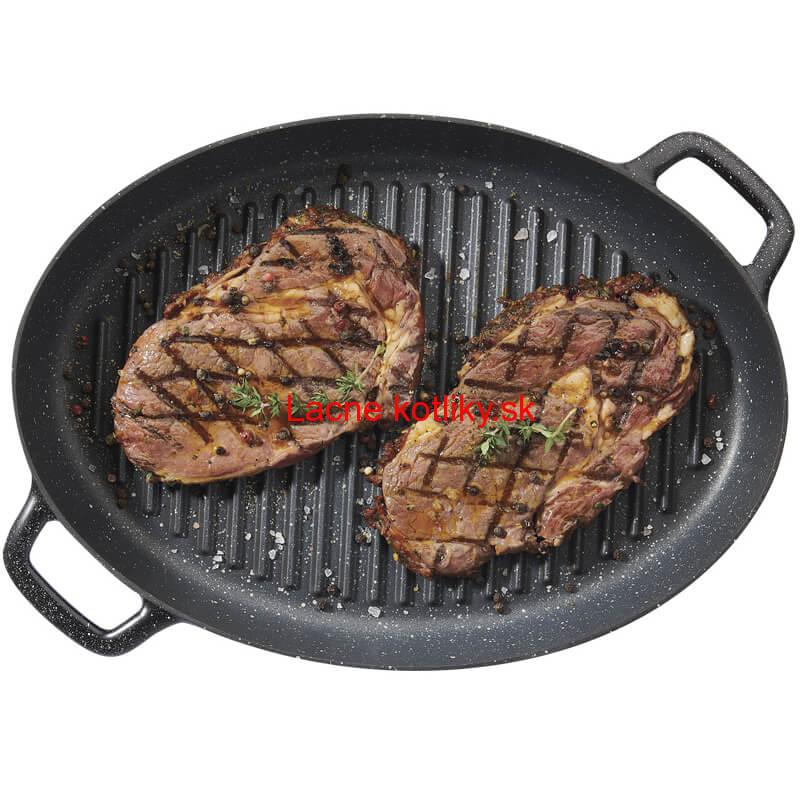 Grilovacia panvica s uškami 35 x 25 Grill Plus Volkanit