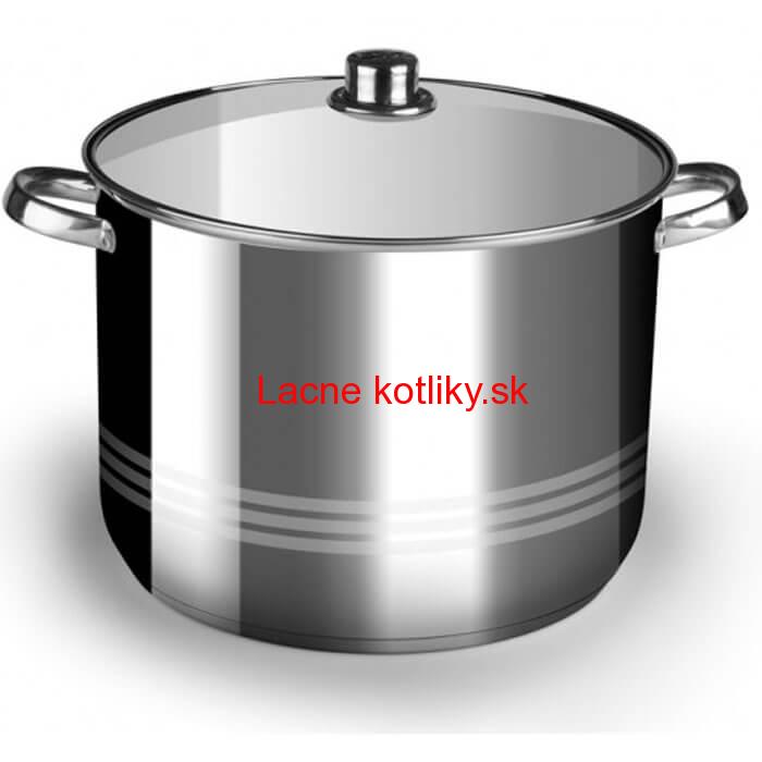Nerezový hrniec 19 L + sklenená pokrievka