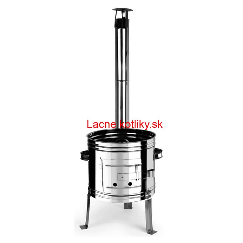 Smaltovaný kotlík 20 L + Nerezová kotlina 42 INOX + vareška + misky 12 ks