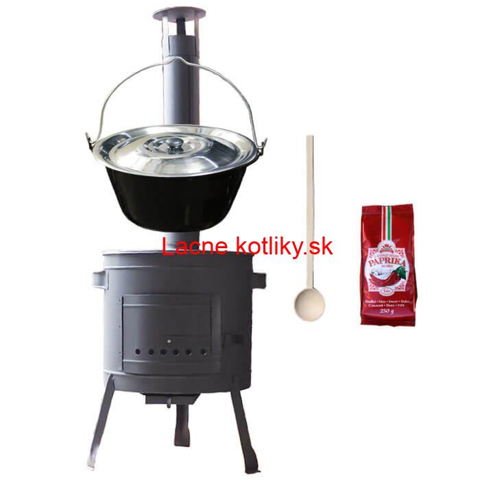Smaltovaný kotlík 22 L (1,2 mm) + hrubostenná (1,5 mm) žiaruvzdorná kotlina BALKY STRONG 42 PLUS 600