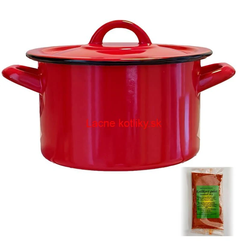 Smaltovaný hrniec s pokrievkou COMBI 0,7 l + korenie na kotlíkový guláš 50 g