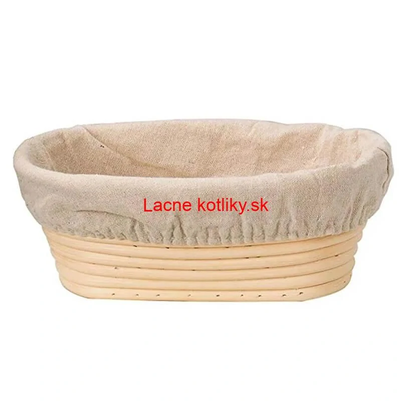 Ratanová miska na kysnutie chleba – oválna