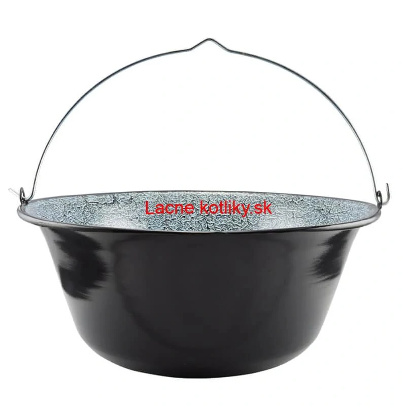 Smaltovaný kotlík (1,2 mm) 25 L + plynový horák k PB + nízka kotlina 42 PLUS 600 + nerezová pokrievka INOX