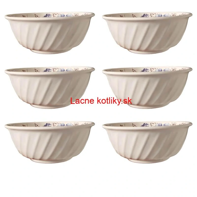 Plastová miska s kvetinovým vzorom (750 ml) – teraz v sade 6 kusov!