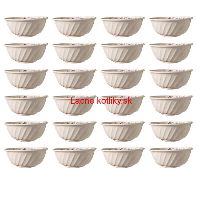 Plastová miska s kvetinovým vzorom (750 ml) – teraz v sade 24 kusov!