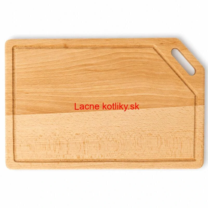 Drevená doska na krájanie 40×25 cm s drážkou na šťavu