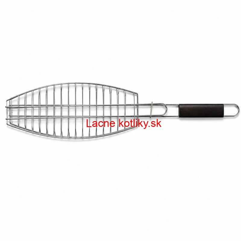 BBQ grilovací rošt na ryby – nerezové grilovacie kliešte 65 × 15 × 4 cm