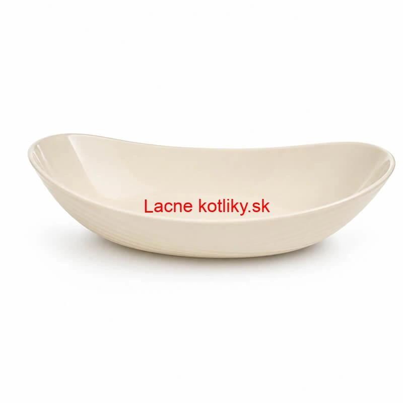 Plastová servírovacia miska loďka 28,5 cm – smotanová