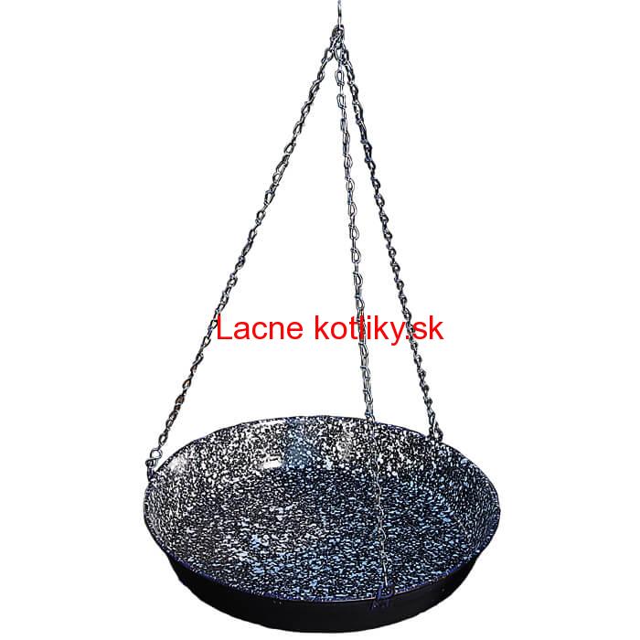 Panvica smaltovaná s reťazou 42 cm