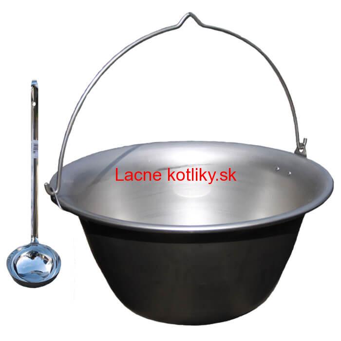 Nerezový kotlík na guláš 20 L (1,5 mm) + antikórová naberačka