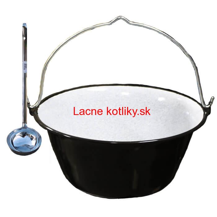 Smaltovaný kotlík 25 L + antikórová naberačka