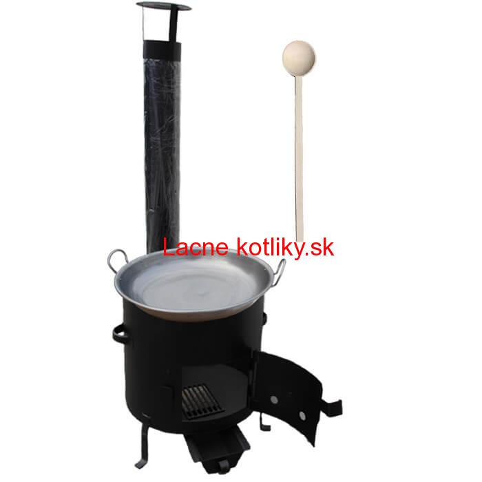 Železná panvica 46 cm na grilovanie + Kotlina 42 cm a vareška Garden Barbecue