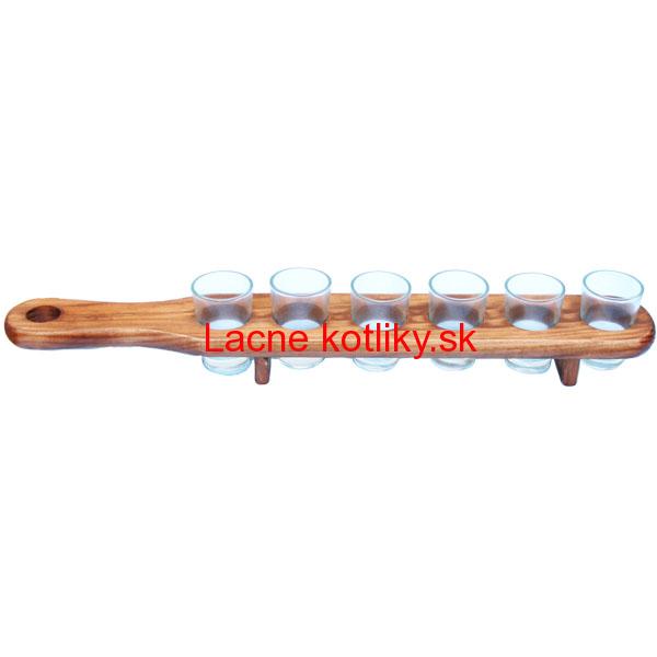 Sada štamperlíkov s dreveným podnosom