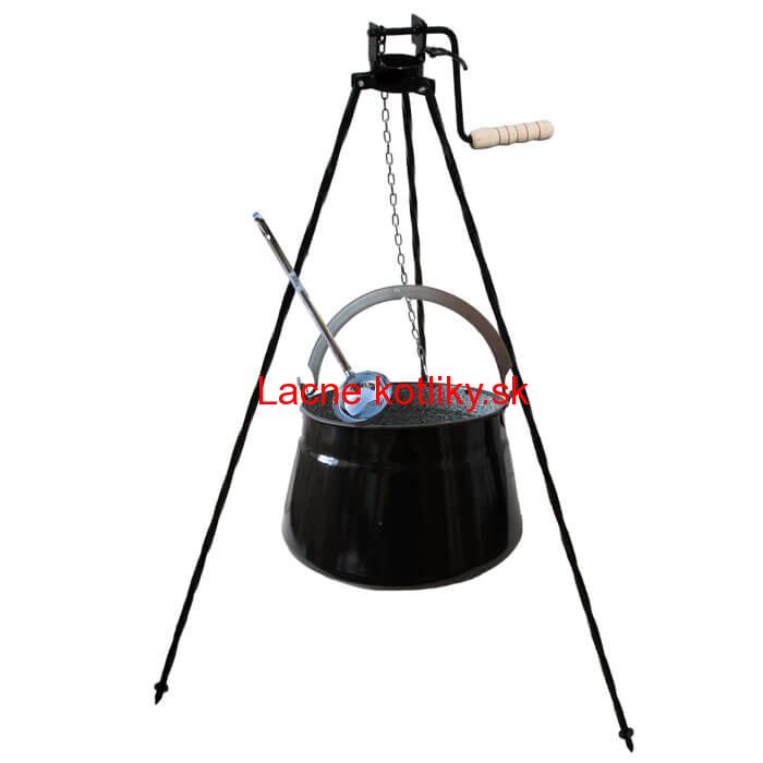 Kotlík na ryby 13 L + trojnožka s kladkou VAR
