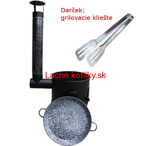 Grilovacia panvica s uškami + kotlina 39 cm