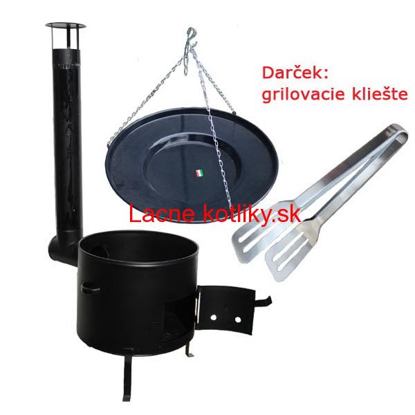 Grilovacia panvica s retiazkou + kotlina 39 cm
