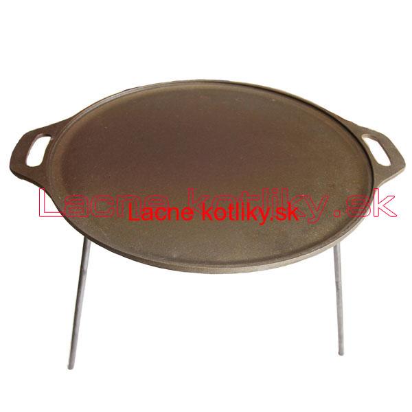 Liatinová grilovacia panvica s nožičkami 51 cm