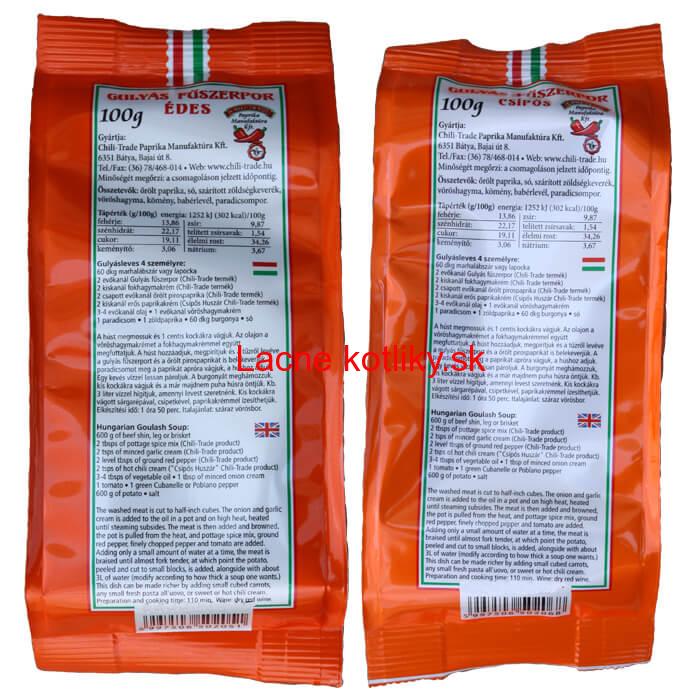 Paprikové korenie na guláš - MIX 100 g